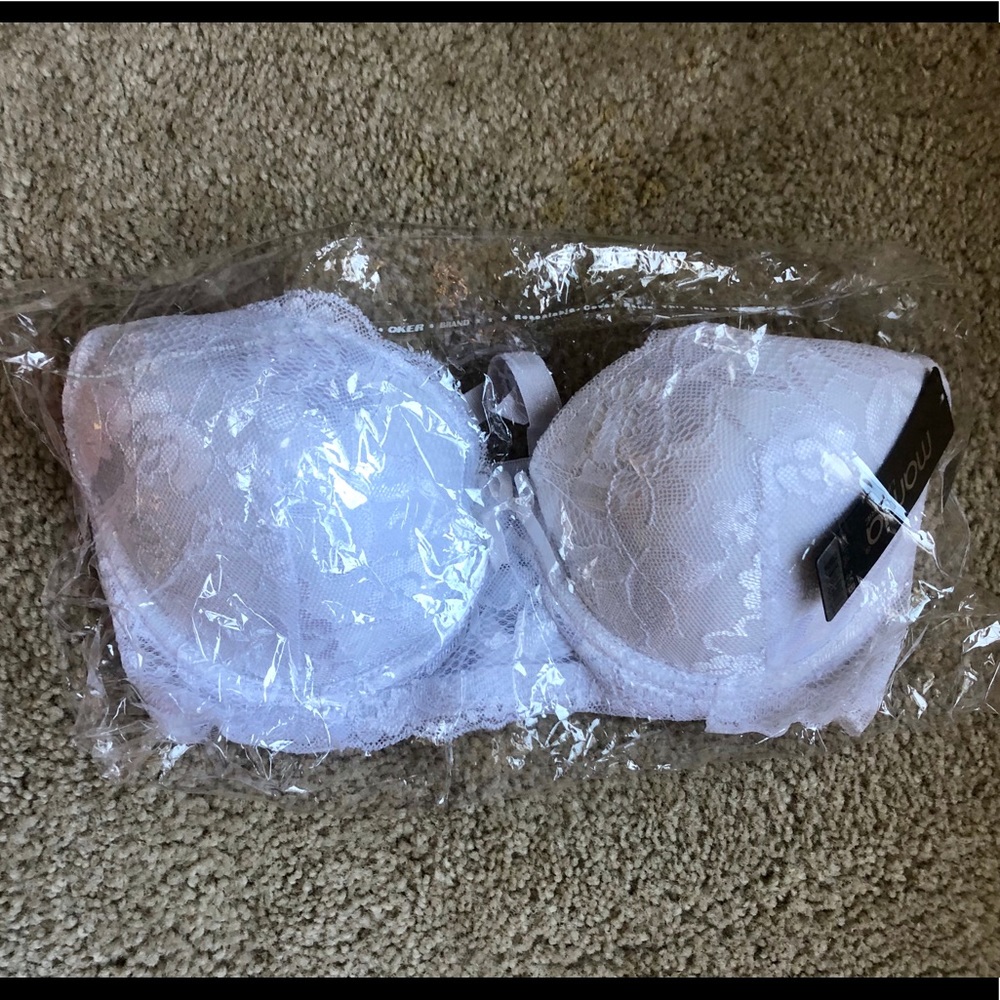 Brand new white bra
